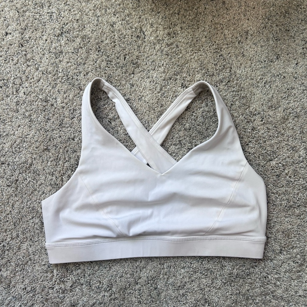Lululemon White Sports Bra